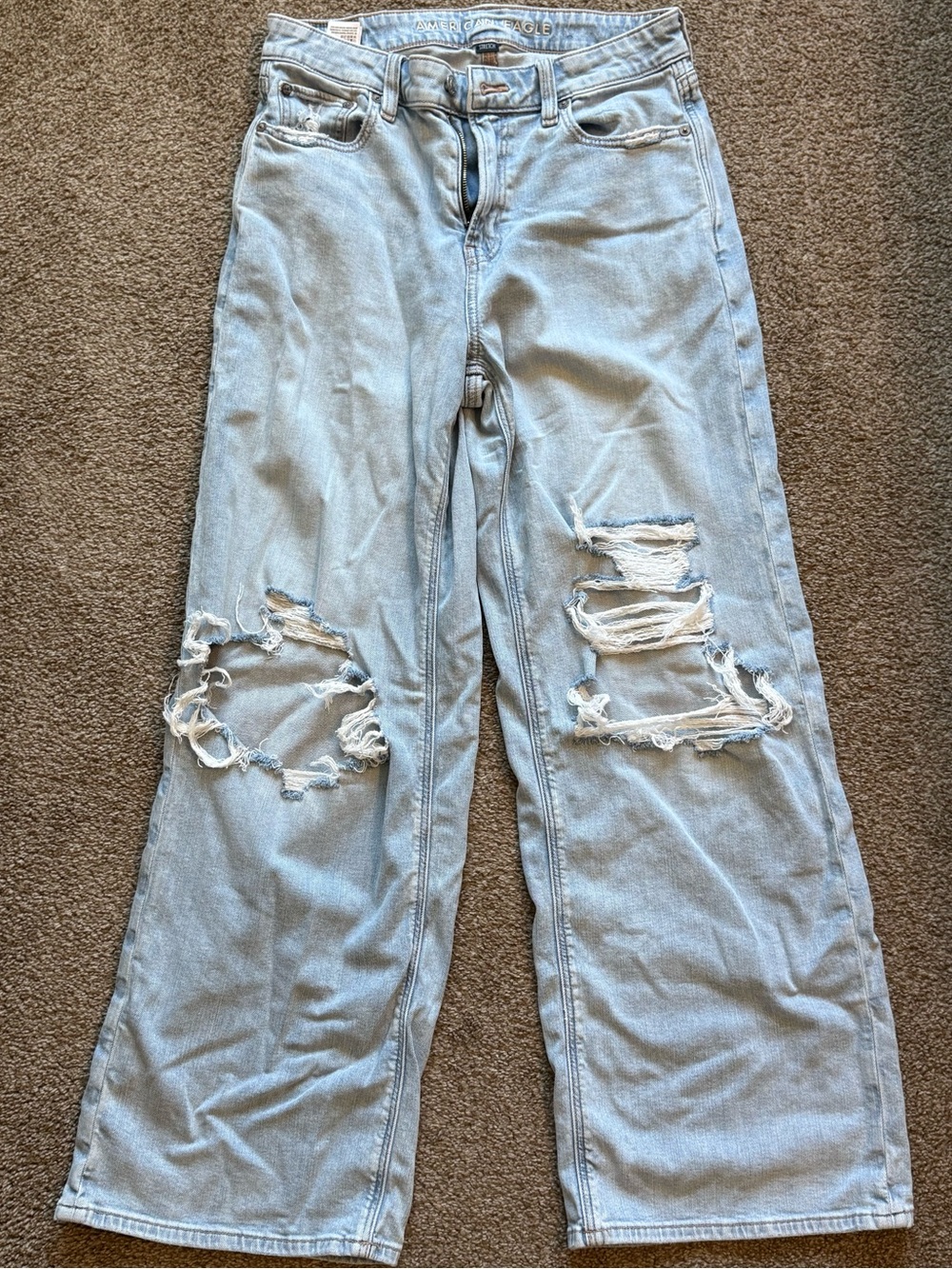 American Eagle
super high rise baggy denim